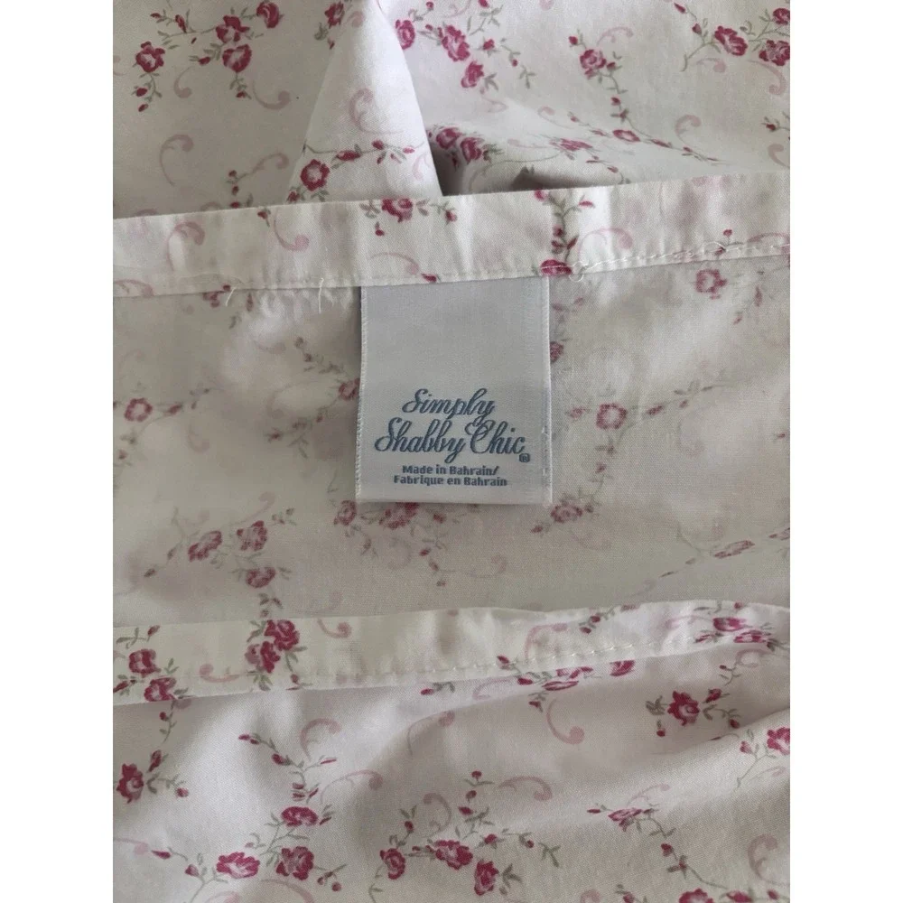2 Simply Shabby Chic Rachel Ashwell Misty Rose Pillow Shams Standard Ruffle Pair